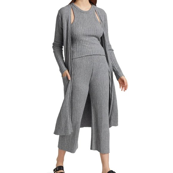 NAADAM Ribbed Straight Leg Pants - Picture 3 of 6